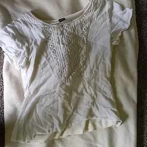 White lace grils blouse